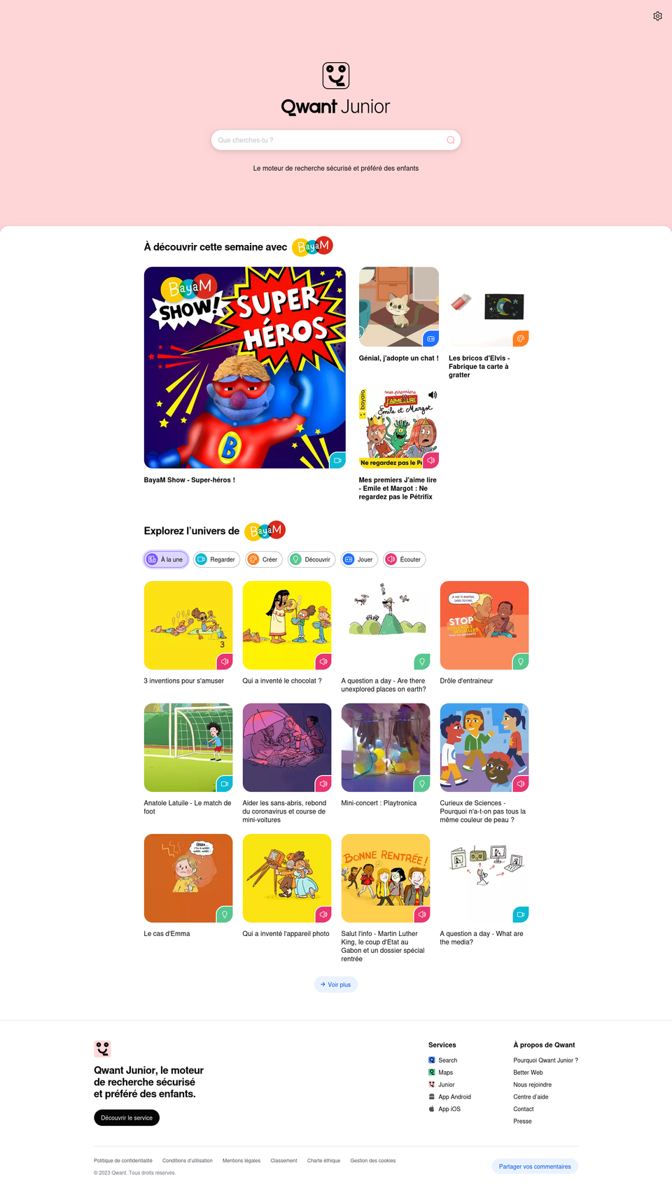 Qwant Junior - buscador web para ninos.